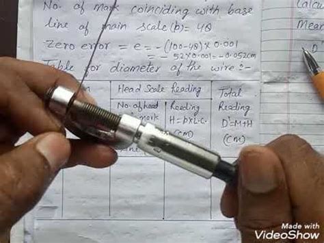 to measure the thickness of a wire by screw gauge|wire screw gauge experiment.